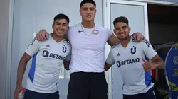 Sammis Reyes junto a José Castro y Daniel Navarrete en Universidad de Chile.