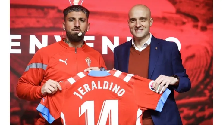 Ignacio Jeraldino fue presentado en el Sporting Gijón