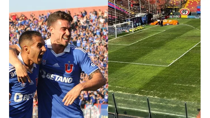 El estado de la cancha no pasó desapercibido para los jugadores azules.