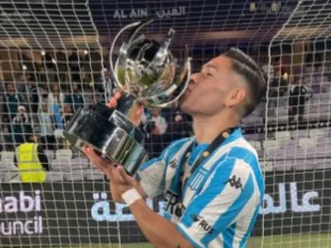 Opazo es pura alegría en Racing tras el título: "Que sea el primero de muchos, banda"