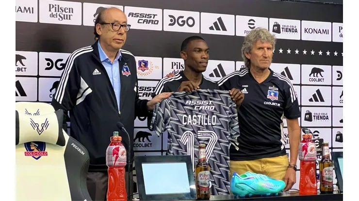 Fabián Castillo fue presentado en Colo Colo