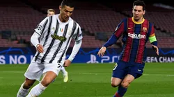 En su último partido Messi jugaba en Barcelona y Cristiano en la Juventus