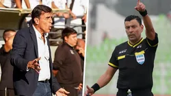 Gustavo Quinteros cargó con Fernando Véjar, saliendo en defensa Roberto Tobar.