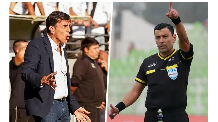 Gustavo Quinteros cargó con Fernando Véjar, saliendo en defensa Roberto Tobar.