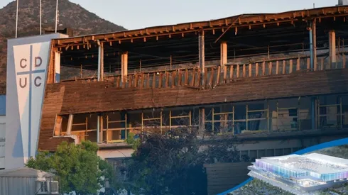 Los trabajadores siguen desmantelando San Carlos de Apoquindo.