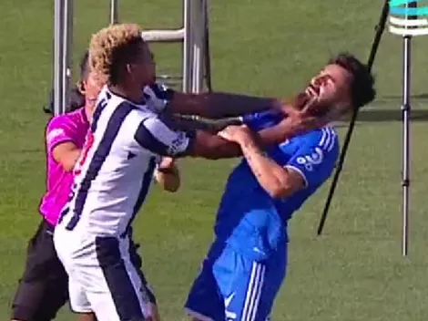 VIDEO: Gallegos y Valoyes intercambian golpes y son expulsados en el amistoso