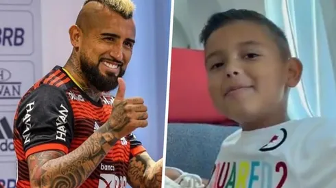 Arturo Vidal pide seguir a su pequeño hijo Emiliano, quien ya llega a los mil seguidores.