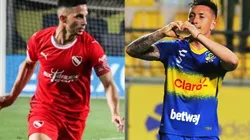 Independiente y Everton animan un amistoso en San Juan, Argentina.