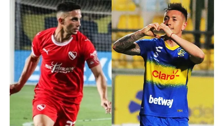 Independiente y Everton animan un amistoso en San Juan, Argentina.