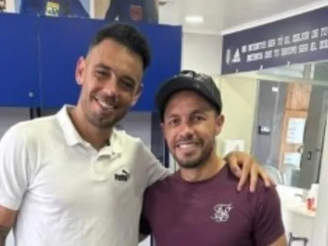 Estuvo en el camarín azul: El reencuentro de Domínguez con Díaz en el CDA