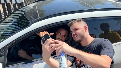 Gabriel Suazo acudió al Estadio Monumental a despedirse de sus compañeros