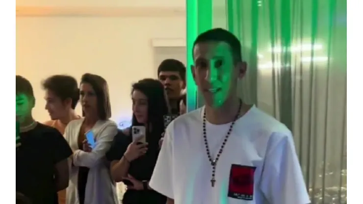 El momento de emoción de Di María en la Navidad.