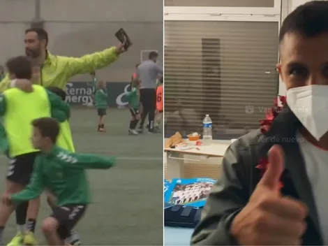 Bravo y Sánchez son alegría pura al compartir con los niños previo a Navidad