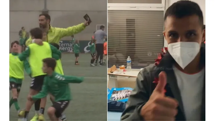 Claudio Bravo y Alexis Sánchez compartieron con los niños en la previa a Navidad