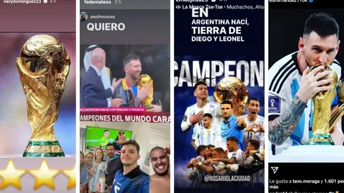 Cracks argentinos de Universidad de Chile celebran con todo el título mundial de la albiceleste