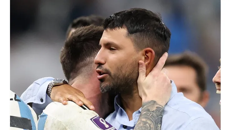 Kun Agüero quiso celebrar con la Selección Argentina