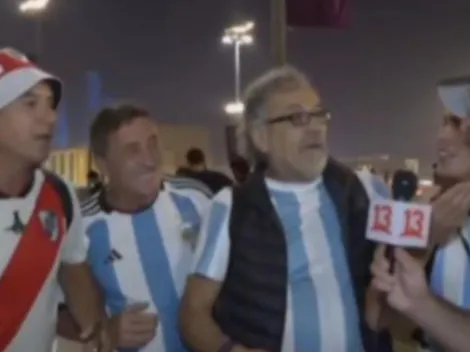 Hincha argentino emocionado recuerda a Salas al celebrar el título de Qatar 2022