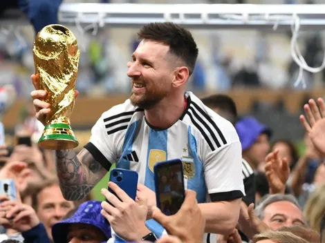 Messi está chocho tras obtener la Copa del Mundo con Argentina
