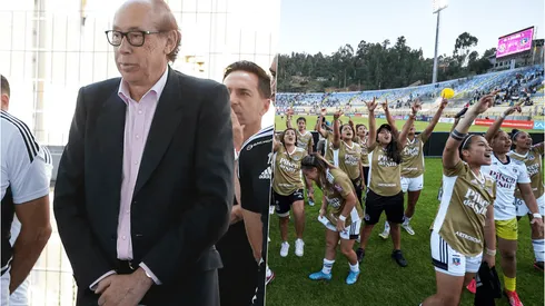 Alfredo Stöhwing celebra el título de Colo Colo Femenino ante la U