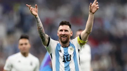 Lionel Messi es pura alegría tras el triunfo ante Croacia