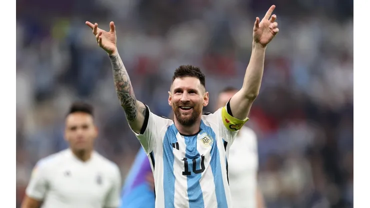 Lionel Messi es pura alegría tras el triunfo ante Croacia