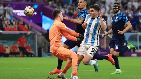 Julián Álvarez marcó un doblete frente a Croacia