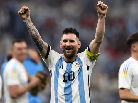 El amistoso saludo de Messi con el DT de Croacia