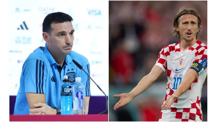 Lionel Scaloni le carga la bip a Luka Modric en la previa del Argentina vs Croacia: "Es un placer verlo jugar"
