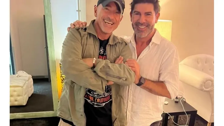 ¡Tremendo crack! Marcelo Salas demuestra sus dotes artísticos y canta con Eros Ramazzotti