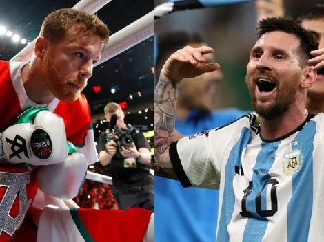 Canelo Álvarez deja atrás la polémica con Lionel Messi