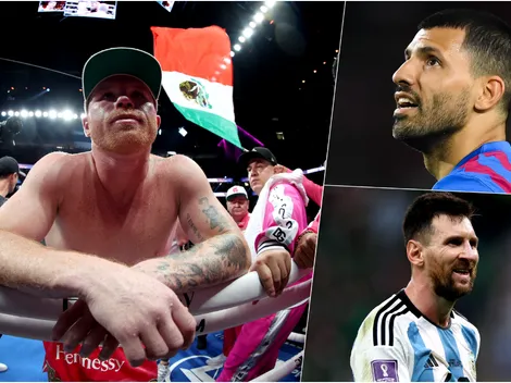 Kun Agüero recibe mensaje de Canelo tras amenazar a Messi: "Sentí un cag....."