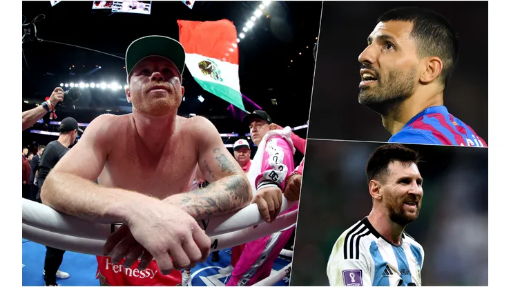 Canelo Álvarez sigue promoviendo rabia contra Lio Messi y Kun Agüero.