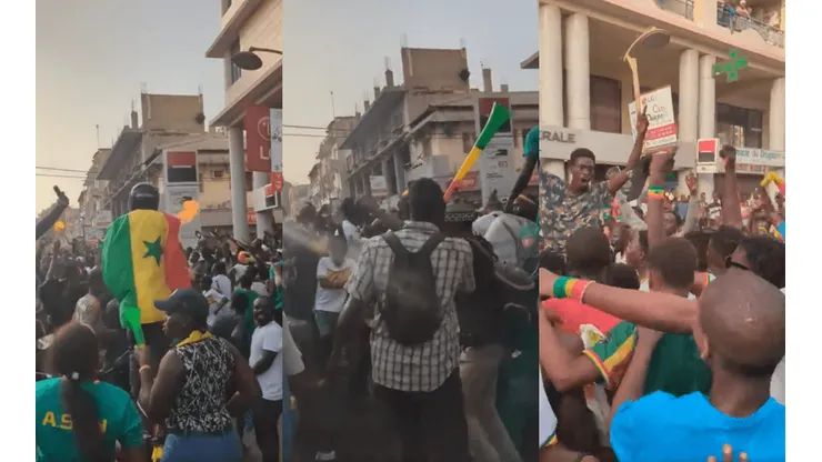 Locura en Dakar luego de la clasificación de Senegal