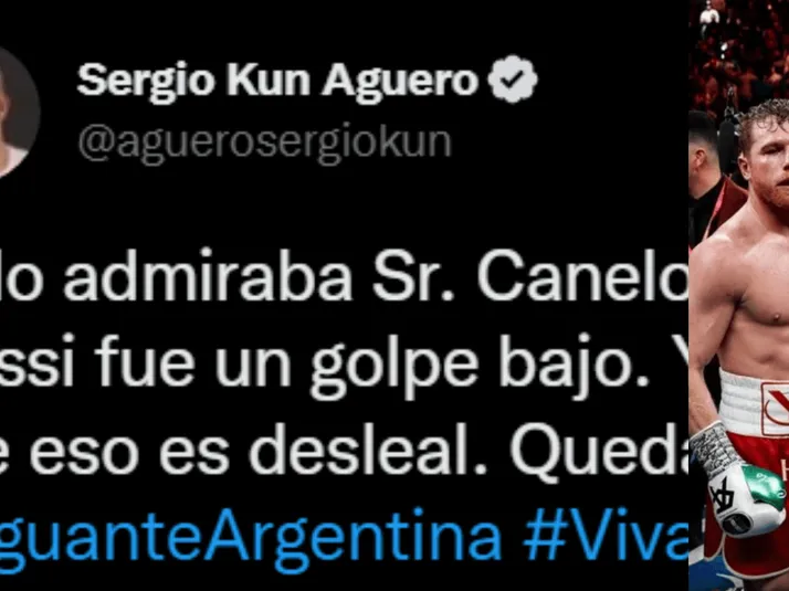 Kun Agüero le responde con todo a Canelo Alvarez