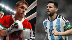 Canelo Álvarez no quiere nada con Messi y le ofreció combos.