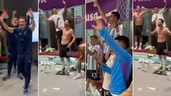 La fiesta argentina se vive en el camarín como en las afueras del estadio en Qatar tras victoria ante México