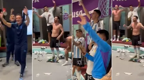 La fiesta argentina se vive en el camarín como en las afueras del estadio en Qatar tras victoria ante México