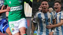 Tomás Andrade no perdió el tiempo e hizo sentir su cariño a Enzo Fernández héroe de Argentina