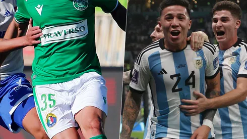 Tomás Andrade no perdió el tiempo e hizo sentir su cariño a Enzo Fernández héroe de Argentina