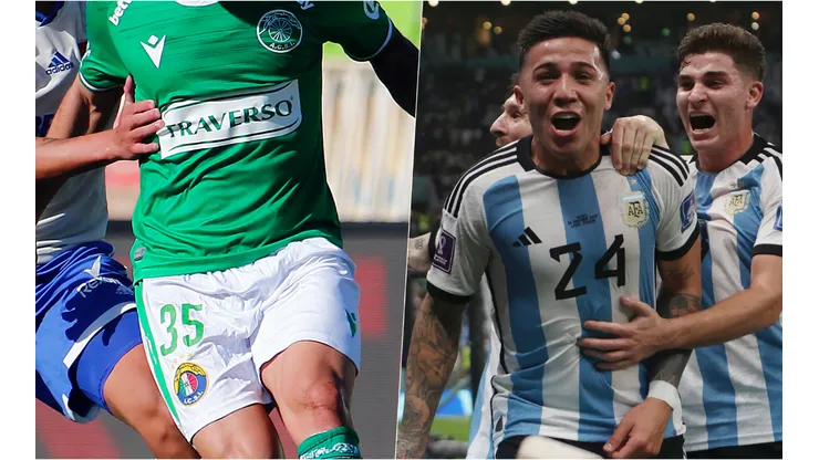 Tomás Andrade no perdió el tiempo e hizo sentir su cariño a Enzo Fernández héroe de Argentina