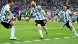 Messi abrió el camino de Argentina ante México.