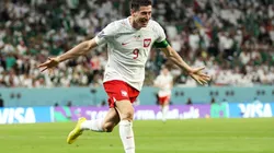 Lewandowski anotó su primer gol en mundiales ante Arabia Saudita.