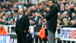 Pellegrino enfrentando a Benítez en la Premier League.