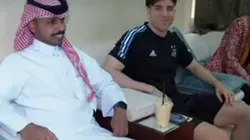 Fran MG con jeque que lo invitó a Qatar