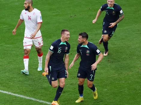 Un cabezazo le da victoria a Australia sobre Túnez en el Mundial de Qatar
