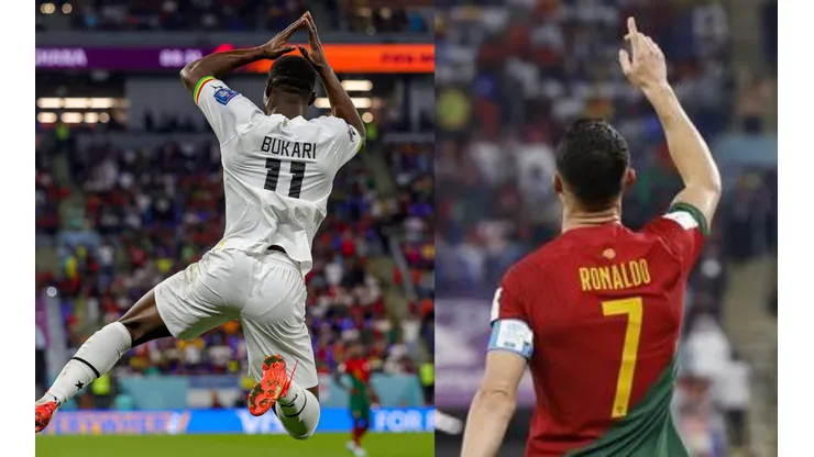 Osman Bukari y su particular forma de festejar contra Portugal