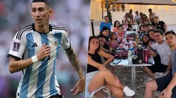 Ángel Di María recibió el apoyo de su familia para el próximo partido de Argentina.