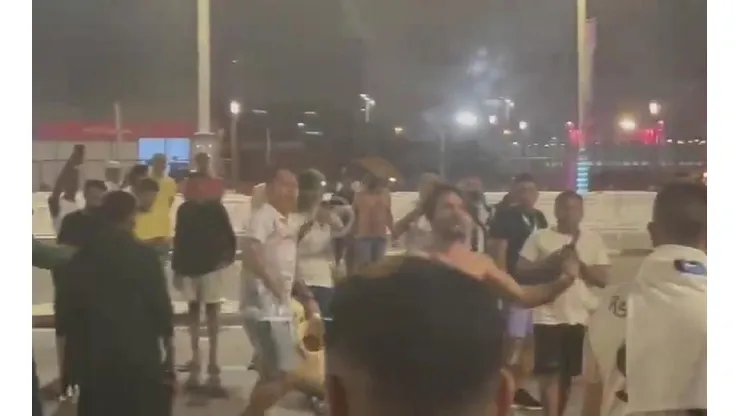 Argentinos y mexicanos se fueron a las manos en Doha.