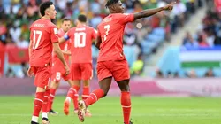 Breel Embolo anotó su gol con Suiza ante Camerún que lo vio nacer.