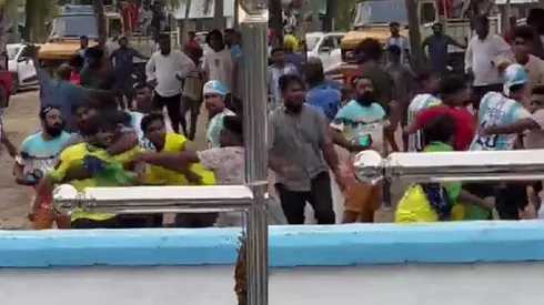 Los simpatizantes indios de Argentina y Brasil no se toleraron y se fueron a los combos